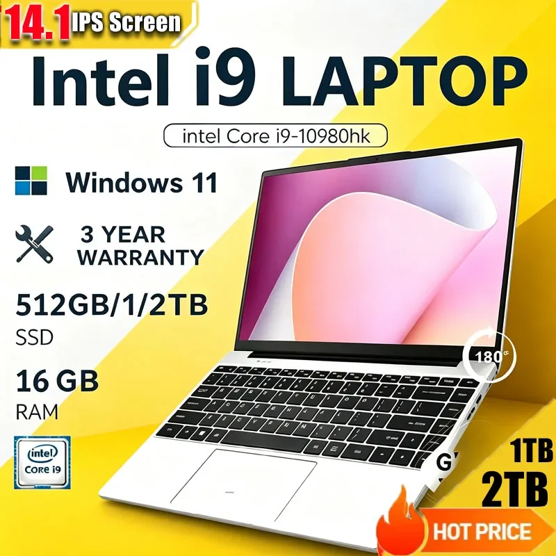 Gaming Laptop Windows 11 Pro Intel Core I9 10980HK 16GB RAM 1/2TB SSD 1920*1080 Notebook Computer Office Notebook Laptop