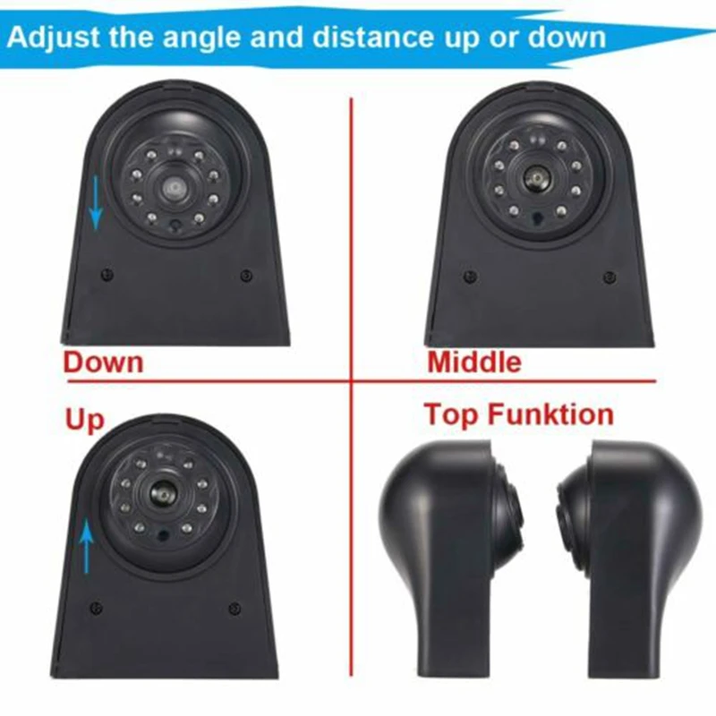 LED Car High Brake Light Reversing Camera Rear View Camera For Fiat Talento Nissan NV300 Renault