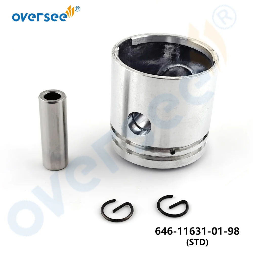 

Oversee 646-11631-01-98 Piston Kit STD for Yamaha 2HP 2-Stroke Outboard Engine 646-11631