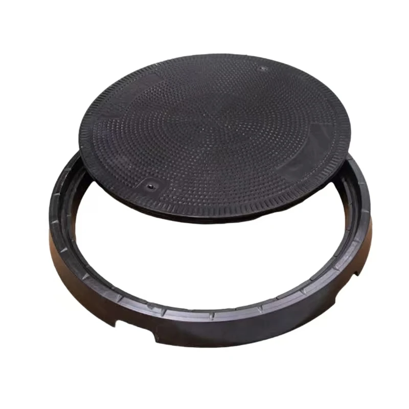 Processing custom ductile iron round manhole cover Compressive and wear-resistant ductile iron manhole cover for municipal use