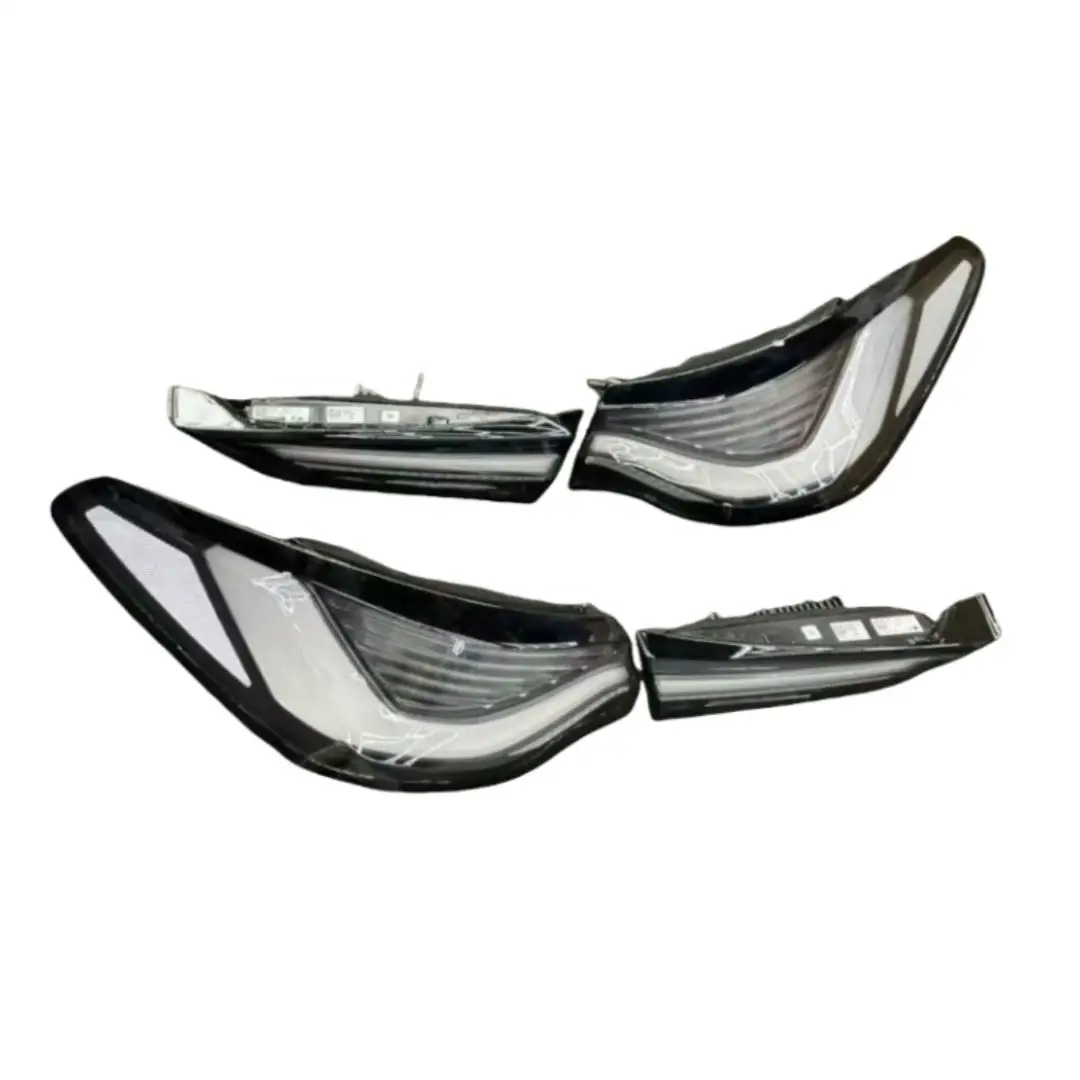 For BMW 4 Series G22 G82 420 430 M4 Black Transparent LED Taillights Brake Lights Turn Signals