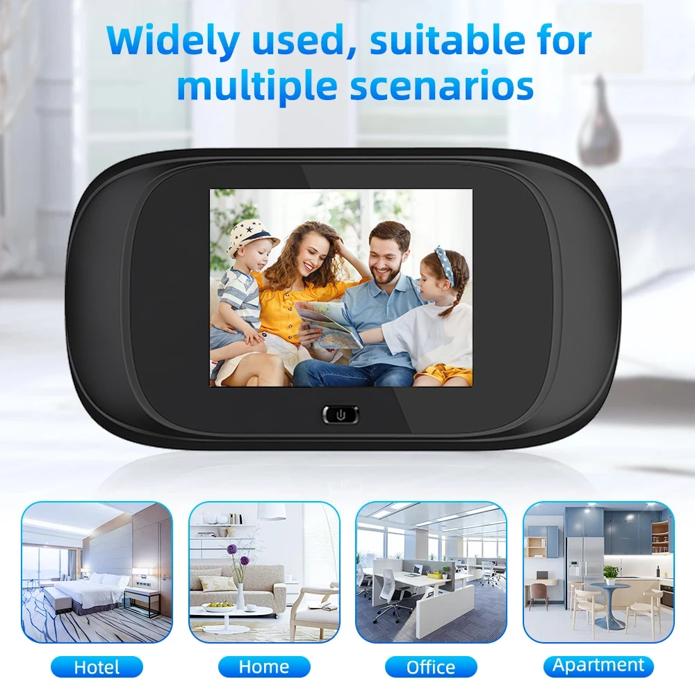 2.8 inch LCD Display Digital Doorbell Peephole 90° Wide Angle Door Eye Monitor Camera Home Security Peephole Viewer