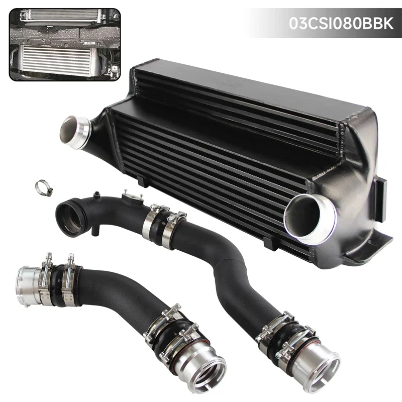 Aluminum Intercooler Kit Competition Front Mount EVO 2 For BMW 1/2/3/4 Series F20 F21 F22 F30 F32 N20/N26 Black/Silver