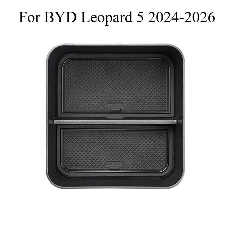 

For BYD Leopard 5 2024-2026 Center Console Organizer Tray Armrest Storage Box Divider for Upper Compartment, ABS Plastic Insert