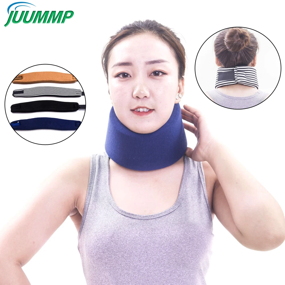 1Pcs Neck Brace,Soft Foam Cervical Collar,Vertebrae Wrap Alignment and Stabilizes Spinal,Adjustable Spinal Support Relieves Pain