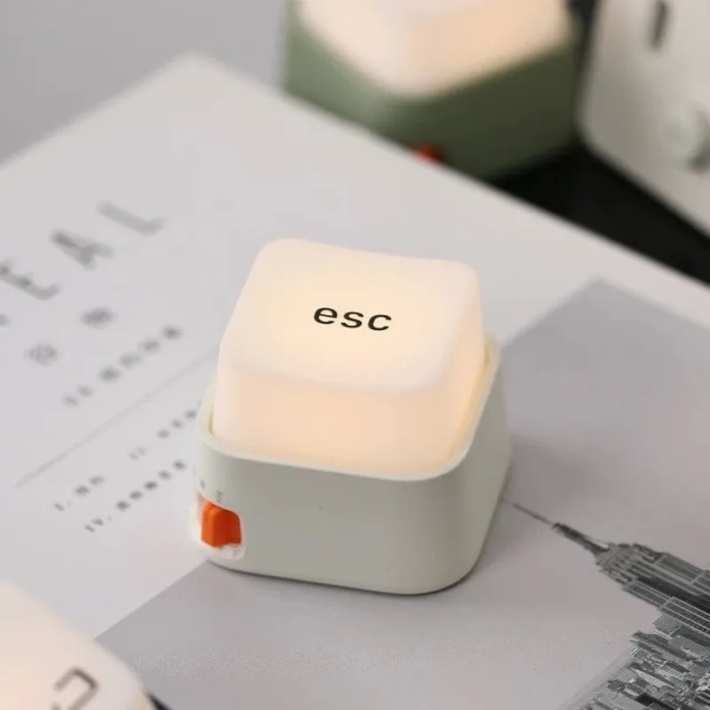 

Милый ночник-клавиатурный переключатель ESC с USB-зарядкой, плавной регулировкой яркости, для детской спальни, декоративный светильник для рабочего стола