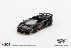 **Pre-Order** MINI GT 1:64 Aventador SVJ 63 Roadster Nero Aldebaran Black LHD Diecast Model Car