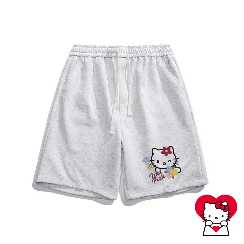 サンリオかわいいショーツハローキティ夏かわいいビーチパンツスポーツルーズカジュアル快適な通気性漫画ハイエンドギフト