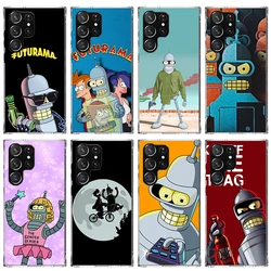 Cartoon F-Futuramas Phone Case For Samsung Galaxy S23 S24 S25 Edge S26 Ultra S22 + S21 Plus S20 FE Cover Silicone Print Shell Ga