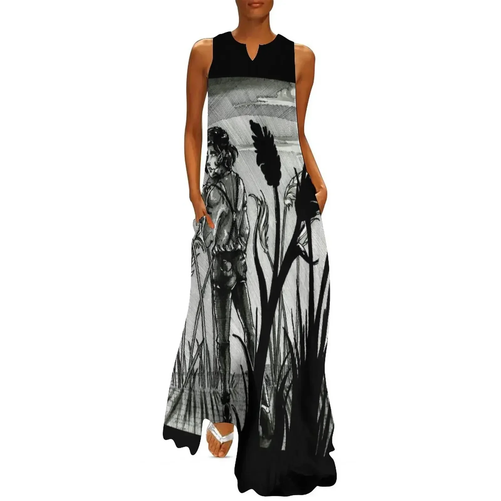 

A Glance At Sunset Long Dress dress for woman Dress for girls dresses korean style Beachwear