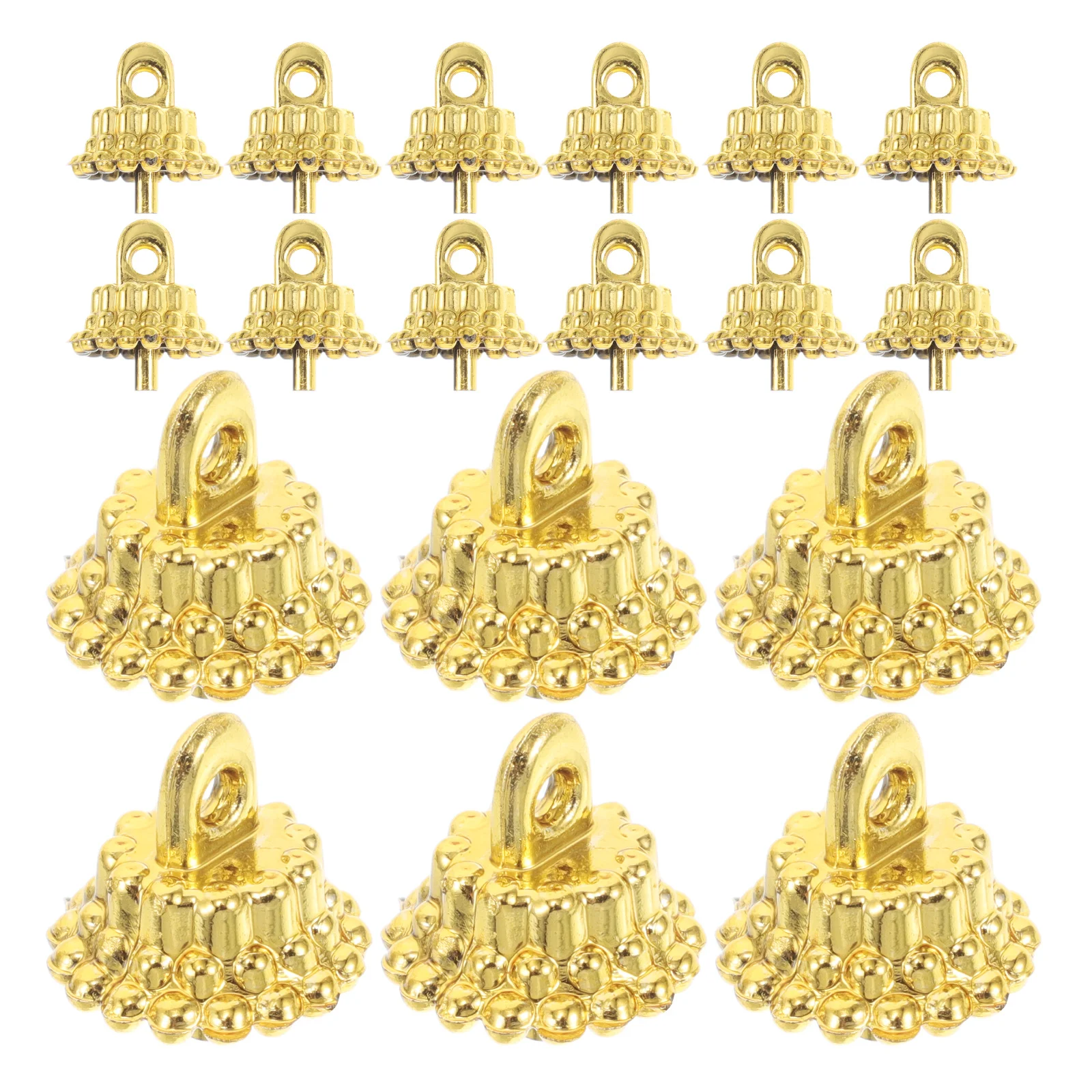 

100Pcs Christmas Ornament Caps Replacement Plastic Hangers Xmas Ball Tops Disco Decor DIY Craft Supplies Ornament Cap Covers