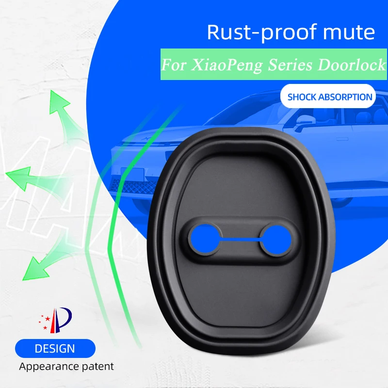 

4pcs Car Door Mute Damping Cushion Silicone Door Lock Buckle Car Door Anti-collision Protective Cover For XiaoPeng