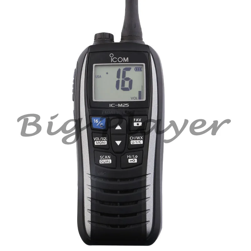 For Icom IC-M25 IPX7 Waterproof Walkie-talkie Professional FM Maritime Walkie-talkie Marine VHF