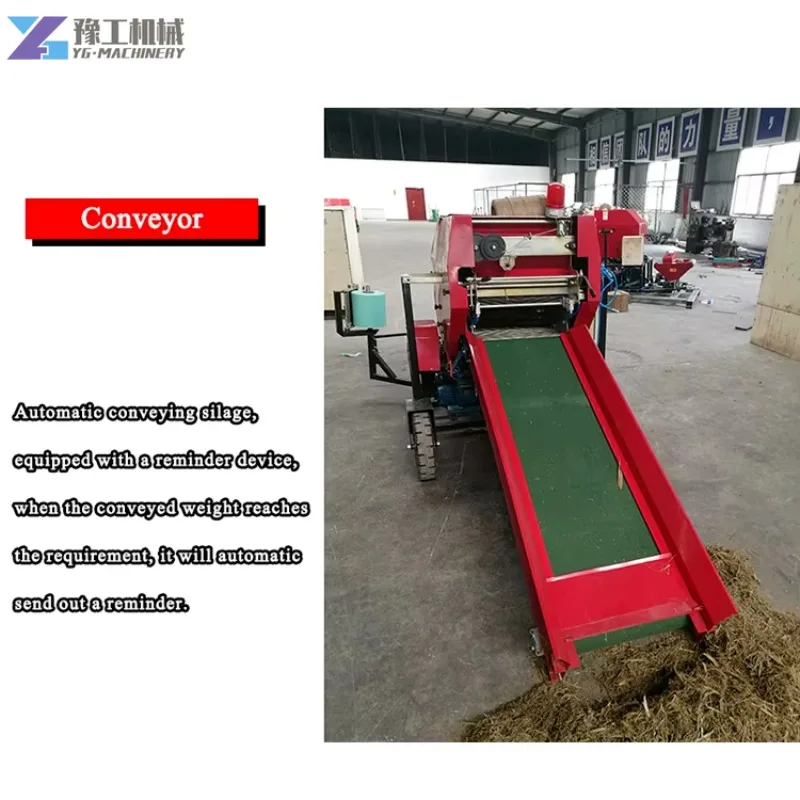 High Capacity Silage Baler Machine Auto Binding and Film Wrapping for Alfalfa Straw and Hay Silage Baler Machine Supplier