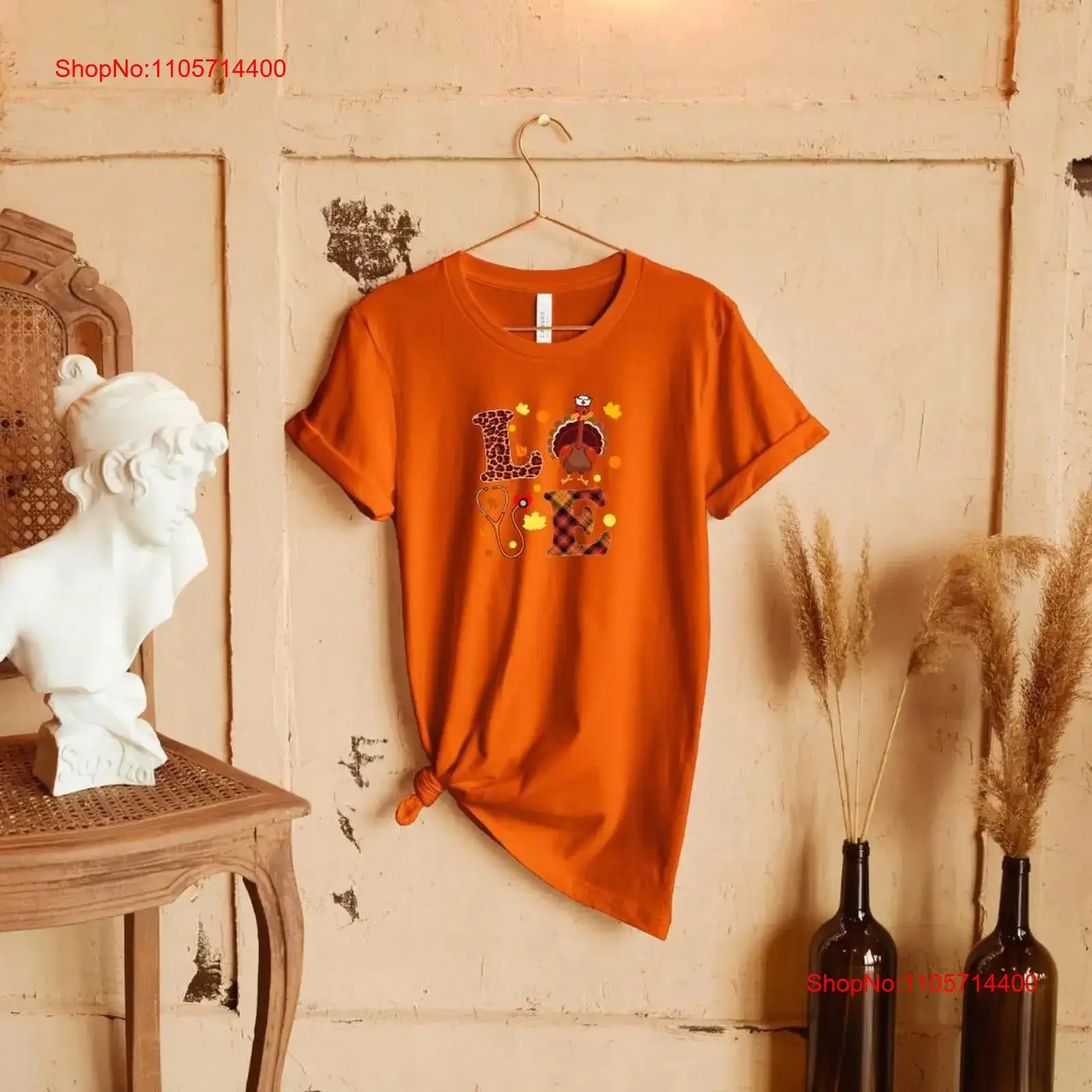 Thanksgiving Love T Shirt Women Fall Pumpkin Turkey NurseLife Its Yall vintage Washed homme designer clothes streetwear Stylish
