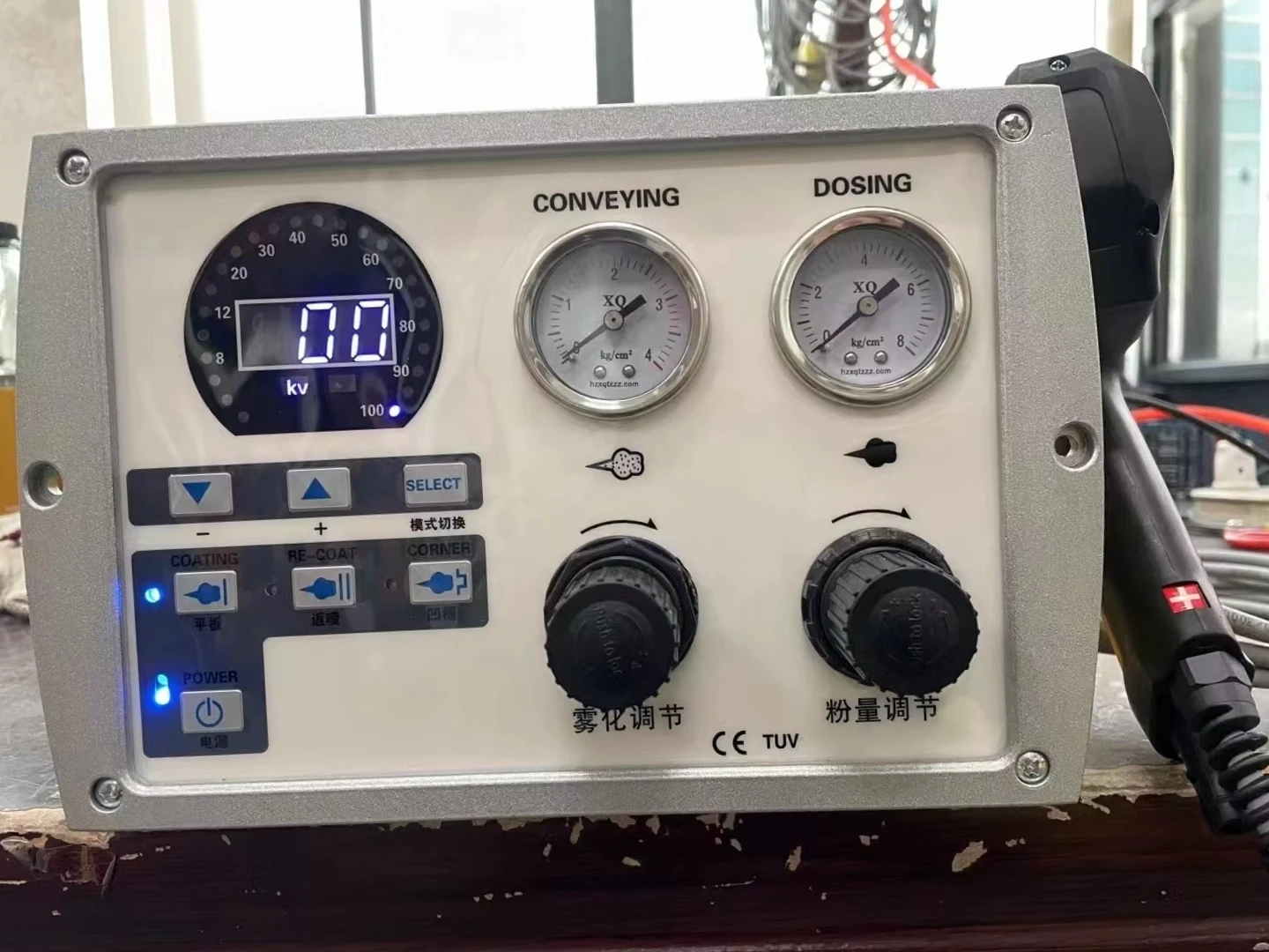 Tpaitlss  Portable Metal Iron Powder Coating Machine Industrial Intelligent Electrostatic Spray Gun PLC for Steel