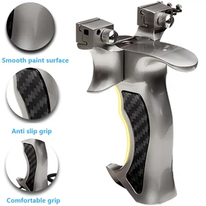 Metal Slingshot Hunting and Shooting, Slingshot, Flat Rubber Band, Professional Competitive Slingshot, Outdoor Accessories Package 9 Main Seling Sales - №5