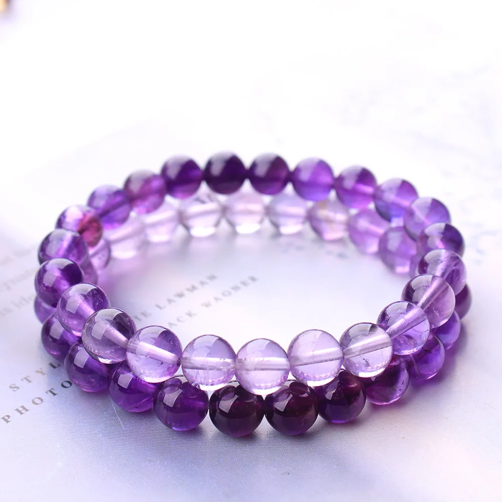 Natural Purple Amethyst Quartz - Gemstone Bracelet Healing recensie en prijs