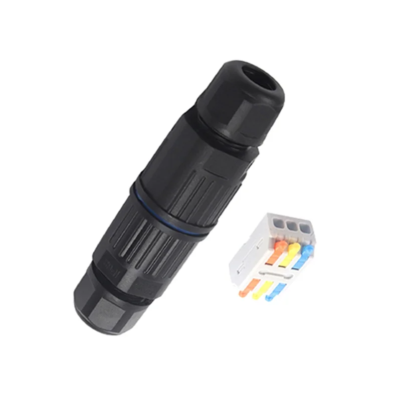[LXYA68Z!] 2 Way Electrical Cable Connector Replaceable Lever Wire Connectors IP68 Waterproof Junction Box 5 Sets Outdoor