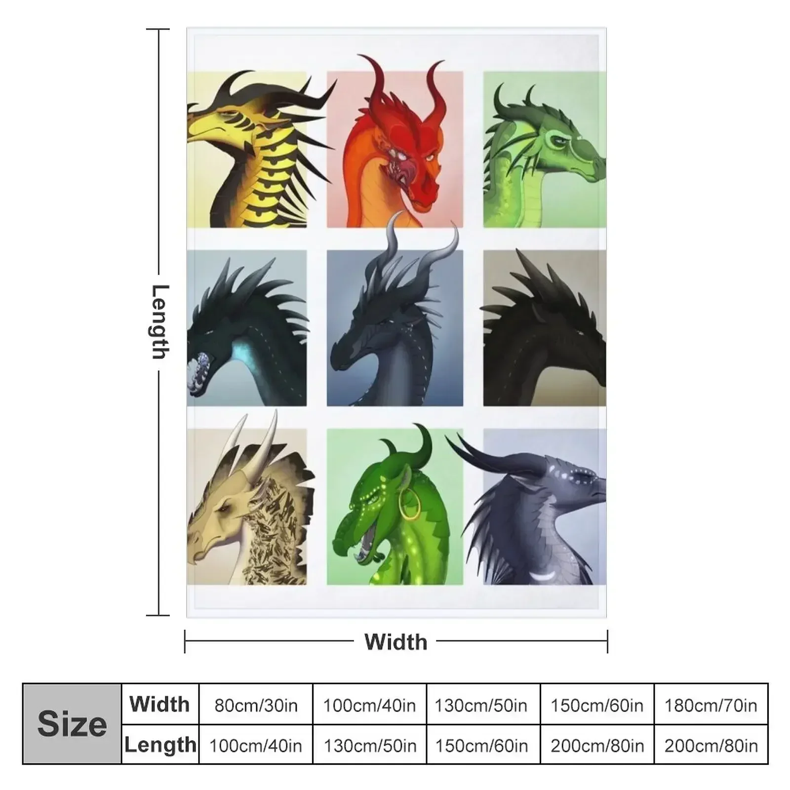 Wings of Fire - Bad Guys Throw Blanket Softest Custom Sofas Flannels Blankets For Baby funny gift Blankets
