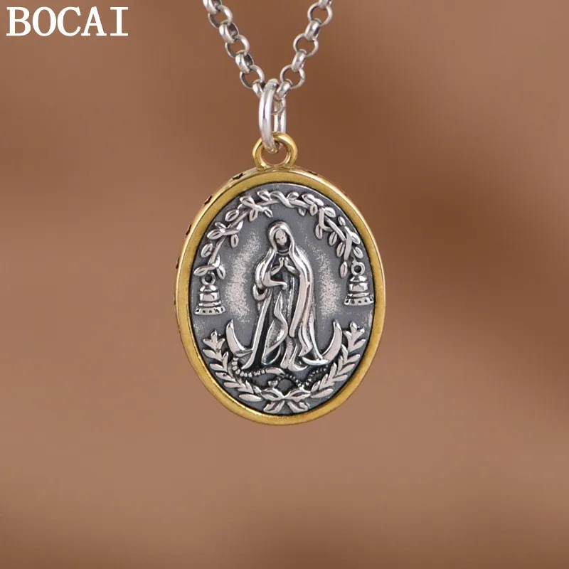 bocai-–-pendentif-medaille-ovale-en-argent-s925-retro-minimaliste-croix-doree-cadeau-pour-hommes-et-femmes