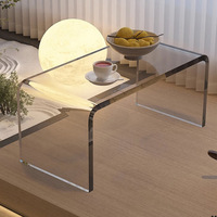 Acrylic Vanity Chair Change Shoes Footstool Family Sofa Stool Living Room Sofa Coffee Table Small Side Table Bench Plastic Table