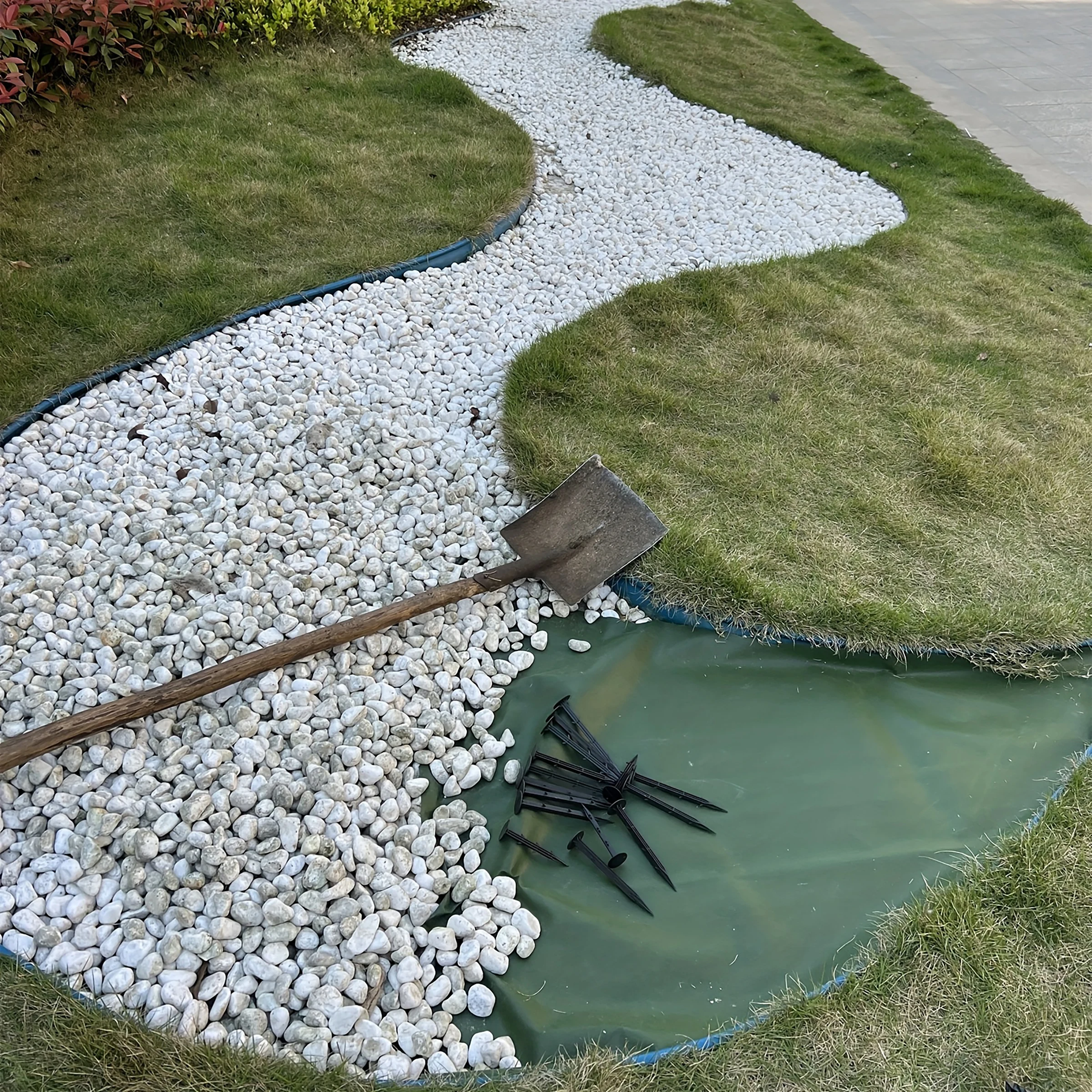 Durable Green Black Horticultural Grass Proof Cloth-Courtyard Floor Cover, Landscape Accessories, High-Quality Outdoor Materials
