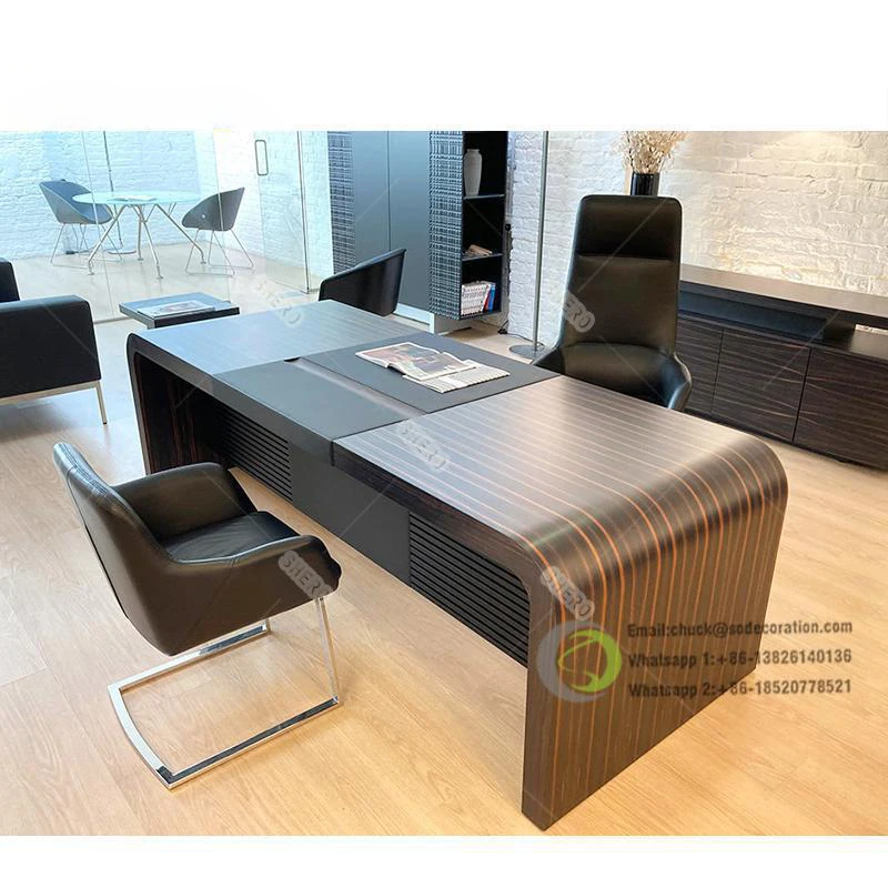 

Простой офисный стол, офисная мебель, современный письменный стол с шкафом