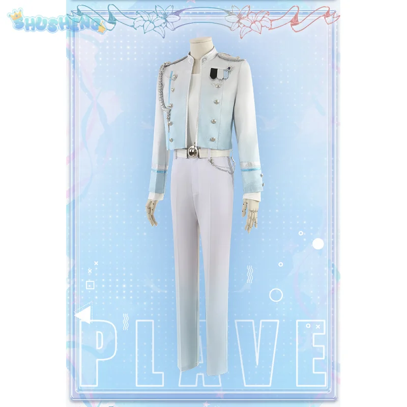 

PLAVE Eunho Do Eunho Косплей Костюм Аниме Пальто Брюки Брошь Ремень Хэллоуин Рождество новый модный костюм для мужчин и женщин Индивидуальный размер