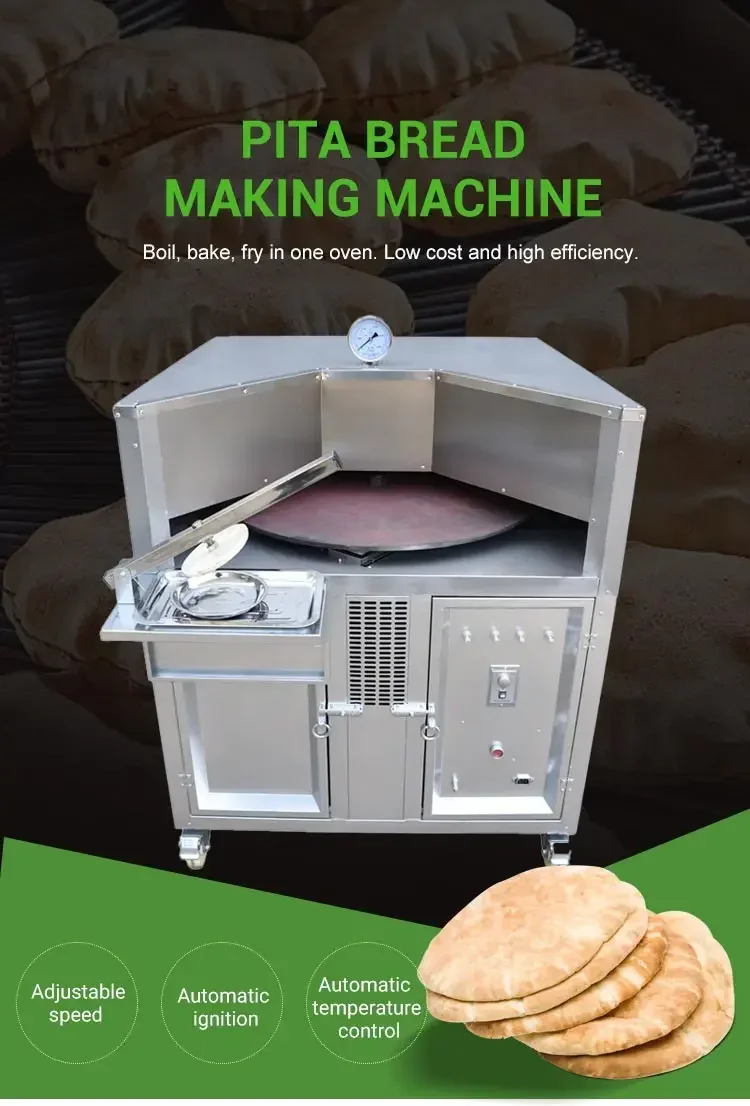 Full automatic rotating machine for Shaobing (Baked cake in griddle) furnace and pancake