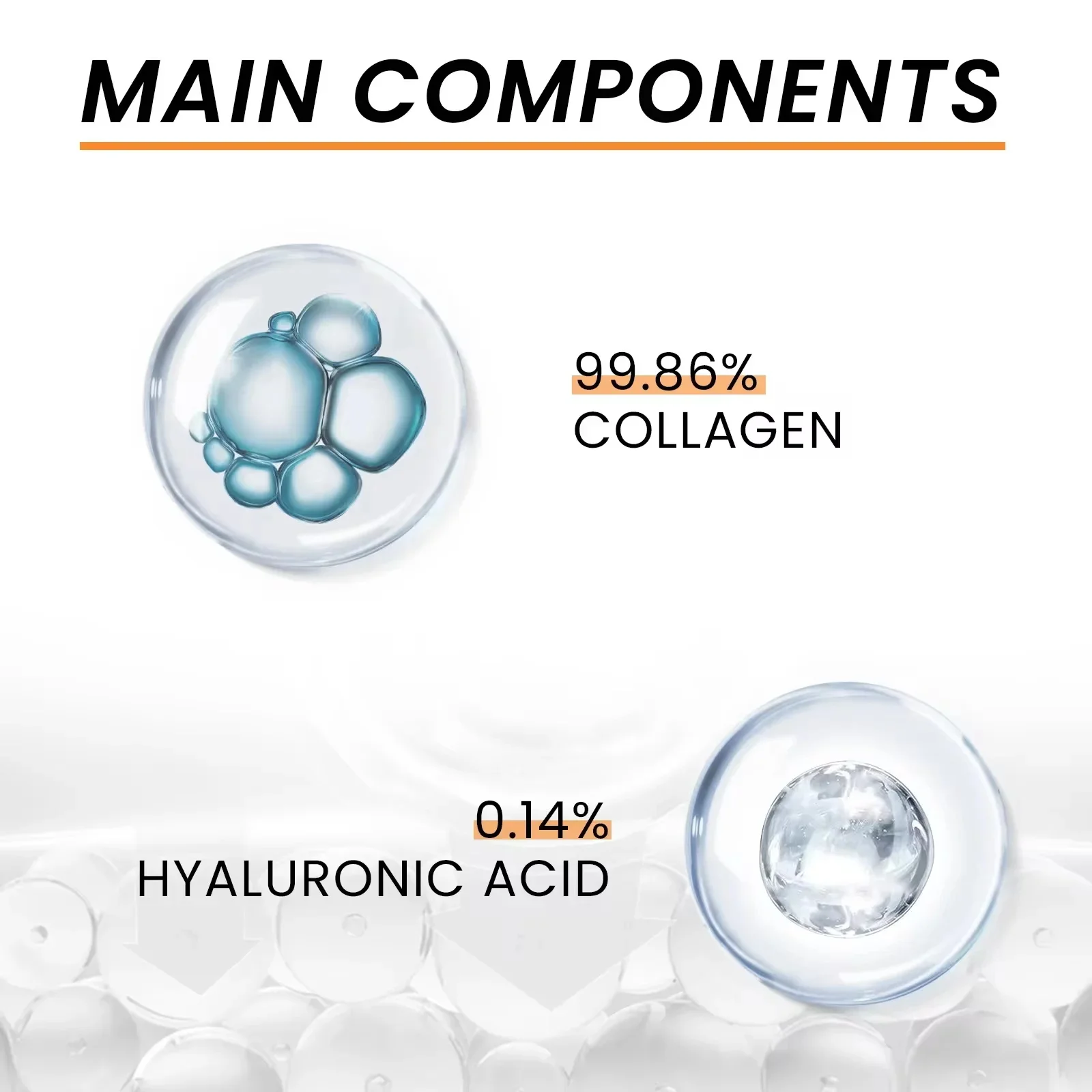 Masque pour les yeux au collagène déformable, élimine les patchs pour les yeux, raffermissant, lifting, estompe les ridules, acide hyaluronique, hydratant, lisse, soins pour la peau