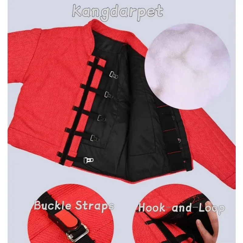 Professional Dog Training Bite Suit  Tear-Resistant Hemp Anti-Bite Apparel, (Kennel & Bite Work Use)