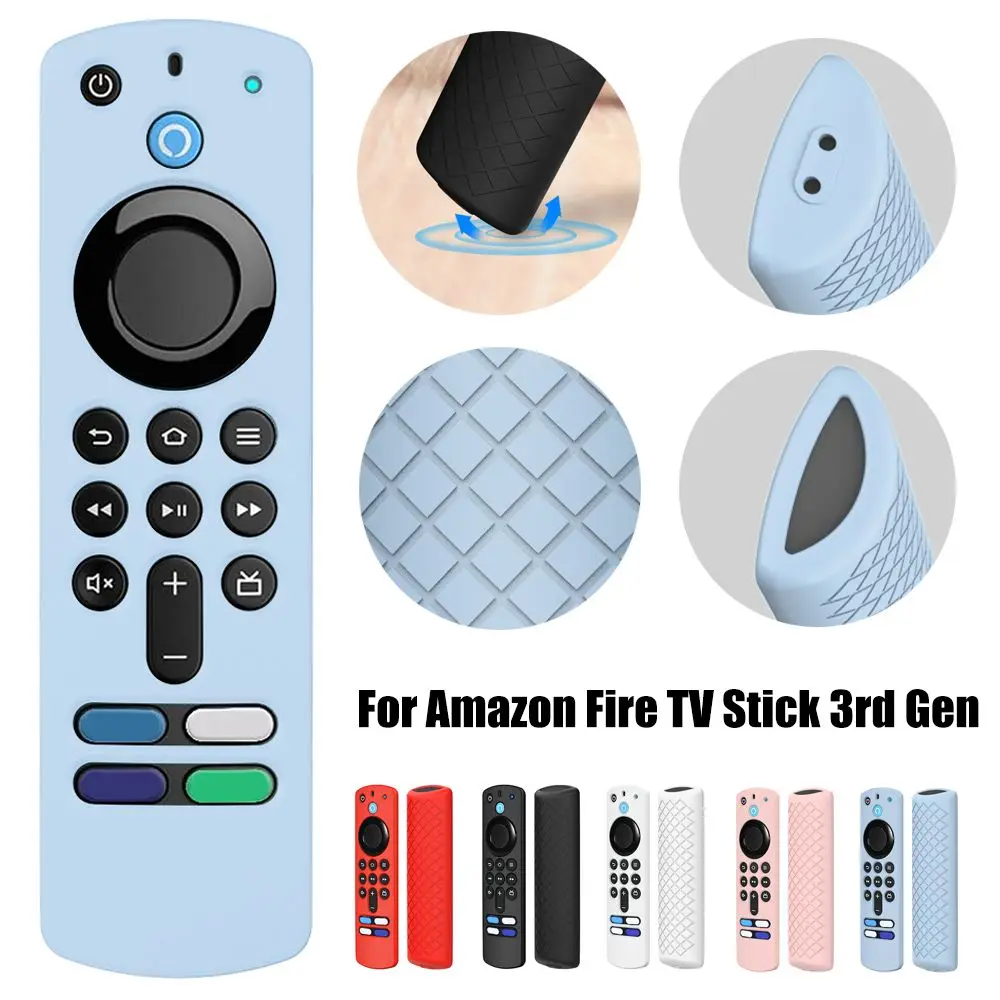 เคสป้องกันปลอกซิลิโคนแบบนิ่มสำหรับ Amazon Fire TV Stick 3rd Gen