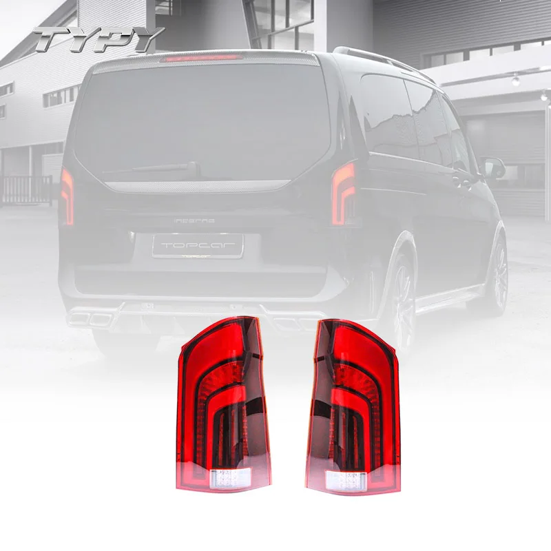 Car Tail Lights Assembly Modified LED Tail Lights Turning Signal For Mercedes-Benz Vito 2016-2020
