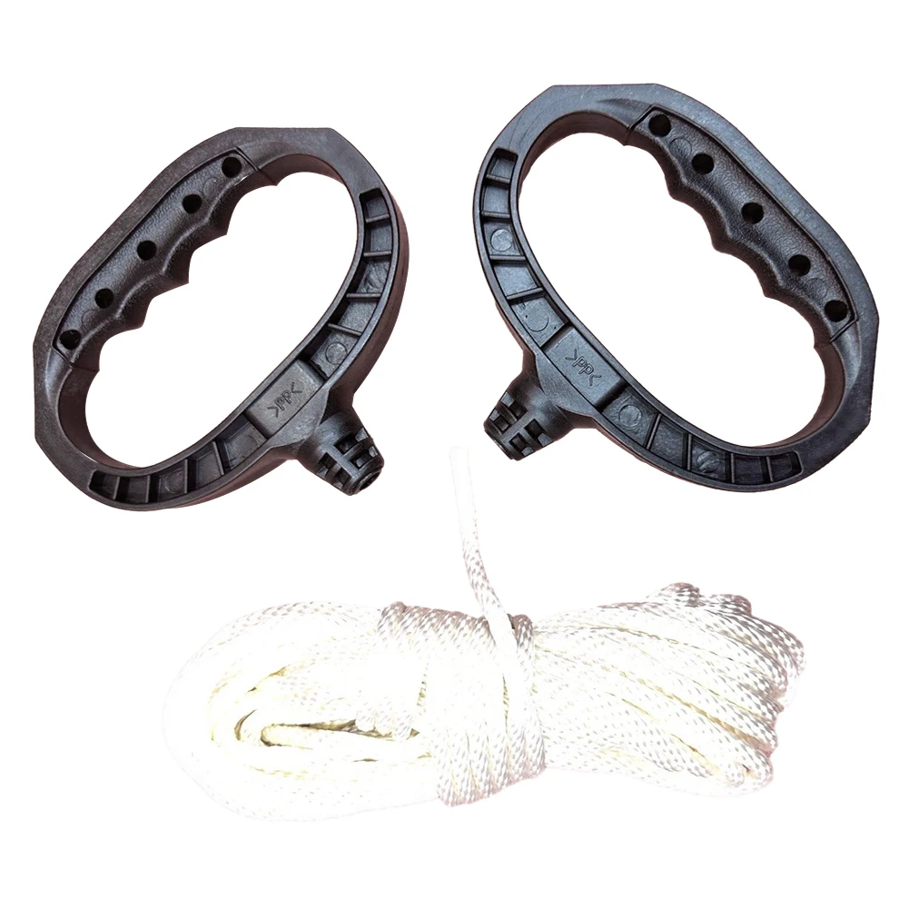 Heavy Duty Solid Braided Starter Rope Pull Cord 30 Feet Black+White Compatible with For Ariens & For Tecumseh Snowblower