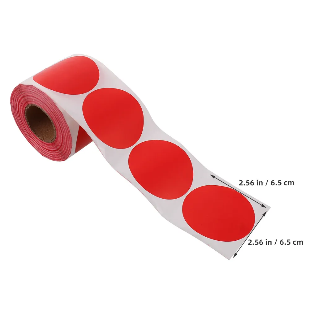 1 Roll Colorful Label Stickers Removable Writable Adhesive Dots for Home Office School Organizing Inventory Pricing Paperwork