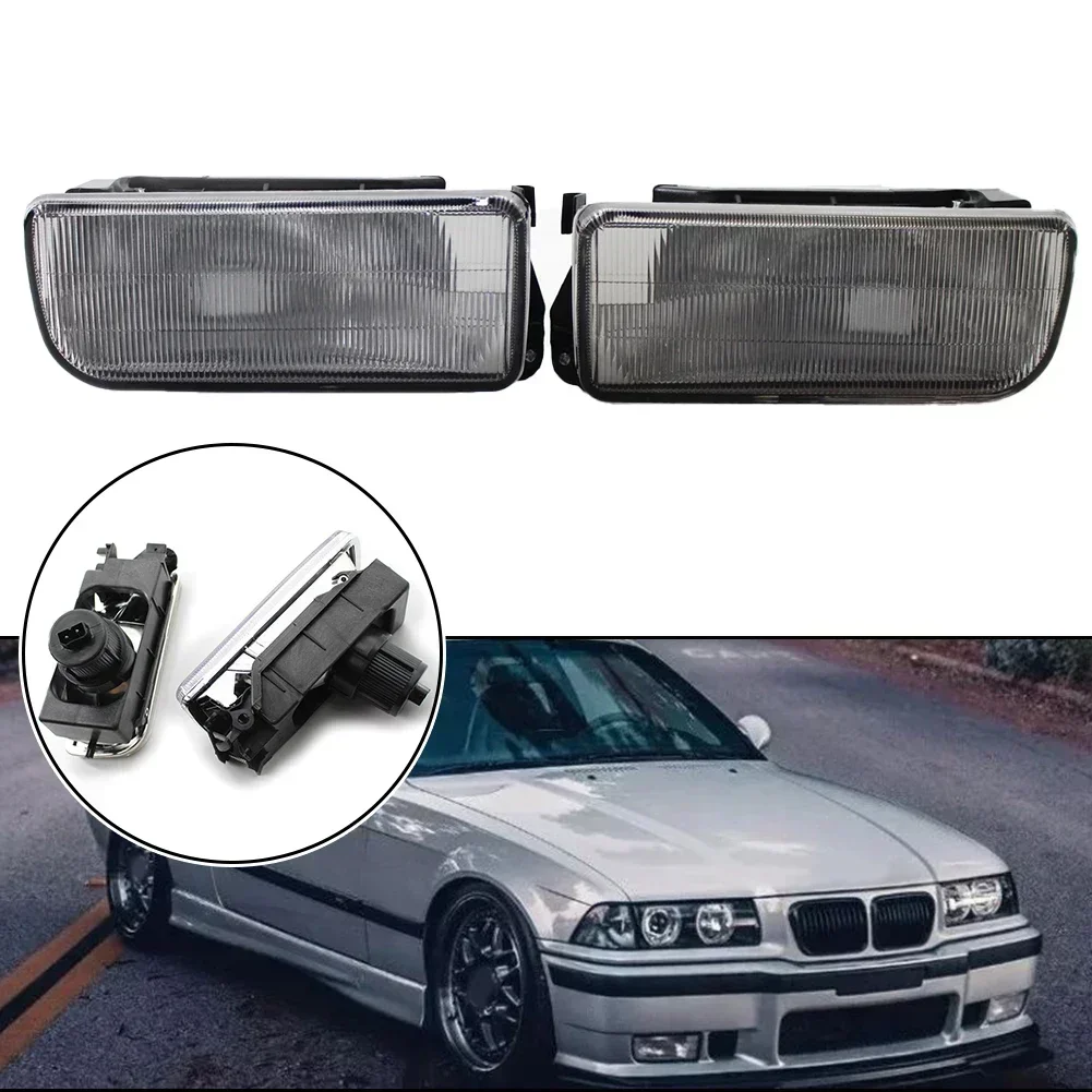 

2x Fog Lights Cover For BMW 3 Series E36 1992-1999 Headlight LED Fog Lamps Cover Assembly （without Bulb ）63178357390 63178357389