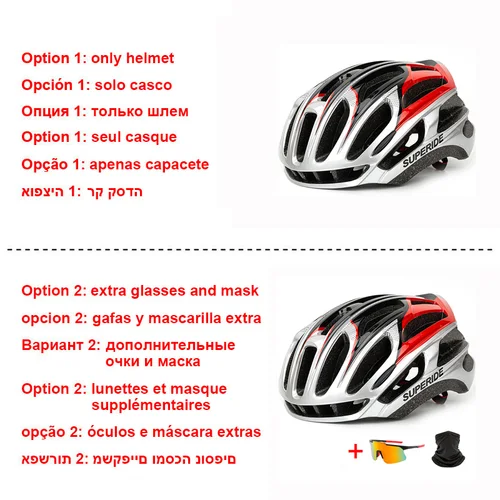 Imagen 2 del producto SUPERIDE hombres mujeres bicicleta de carretera casco de bicicleta de montaña deportes Aero casco de ciclismo de carreras Anti-impacto TRAIL DH MTB casco de bicicleta