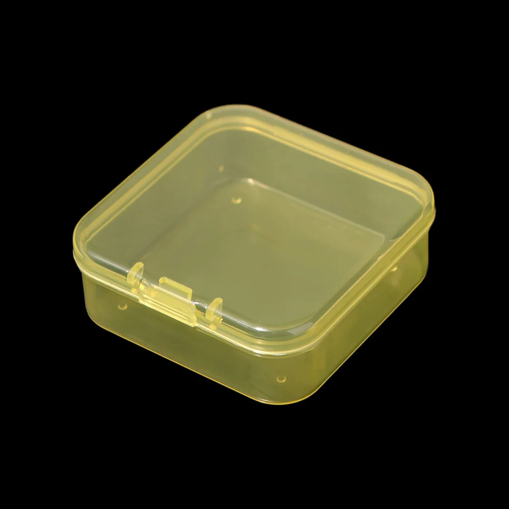 

12 Grids Jewelry Beads Storage Case Multi-Functional Colorful Rhinestone Nail Design Organize Transparent Plastic