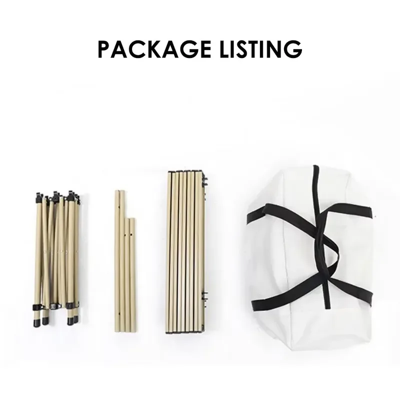 Multifunctional Foldable Travel Outdoor Folding Lightweight Portable Metal Picnic Camping Table and Chair Set