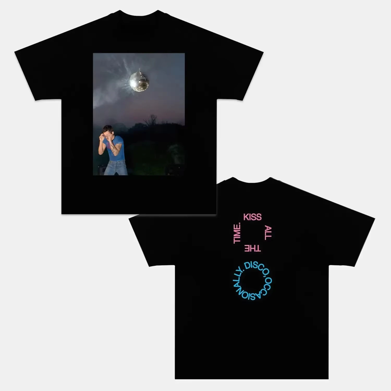 Harry Styles Kiss All The Time Disco Occasionally 2026 Album Unisex 100 Cotton Shirt Summer O-Neck S