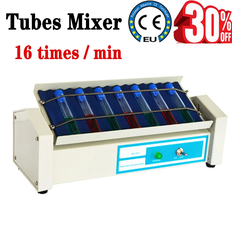 Lab Compact Tube Mixer 16 Blood tubes Rocker Test Tube Swing Mixer High quality NE BE-2011