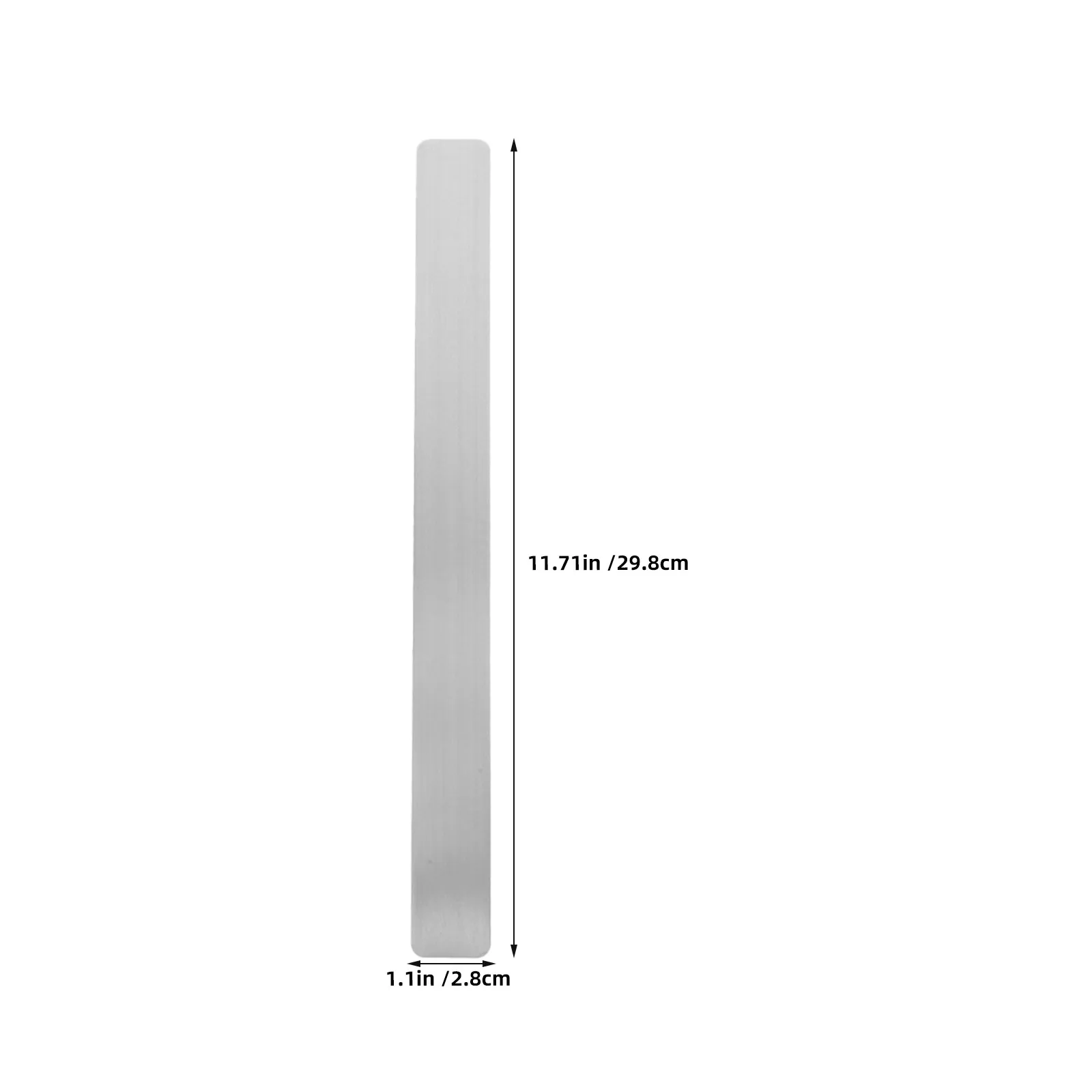 6pcs Adhesive Metal Strips for Magnets – Bulletin Board, Wall & Blackboard Mounting