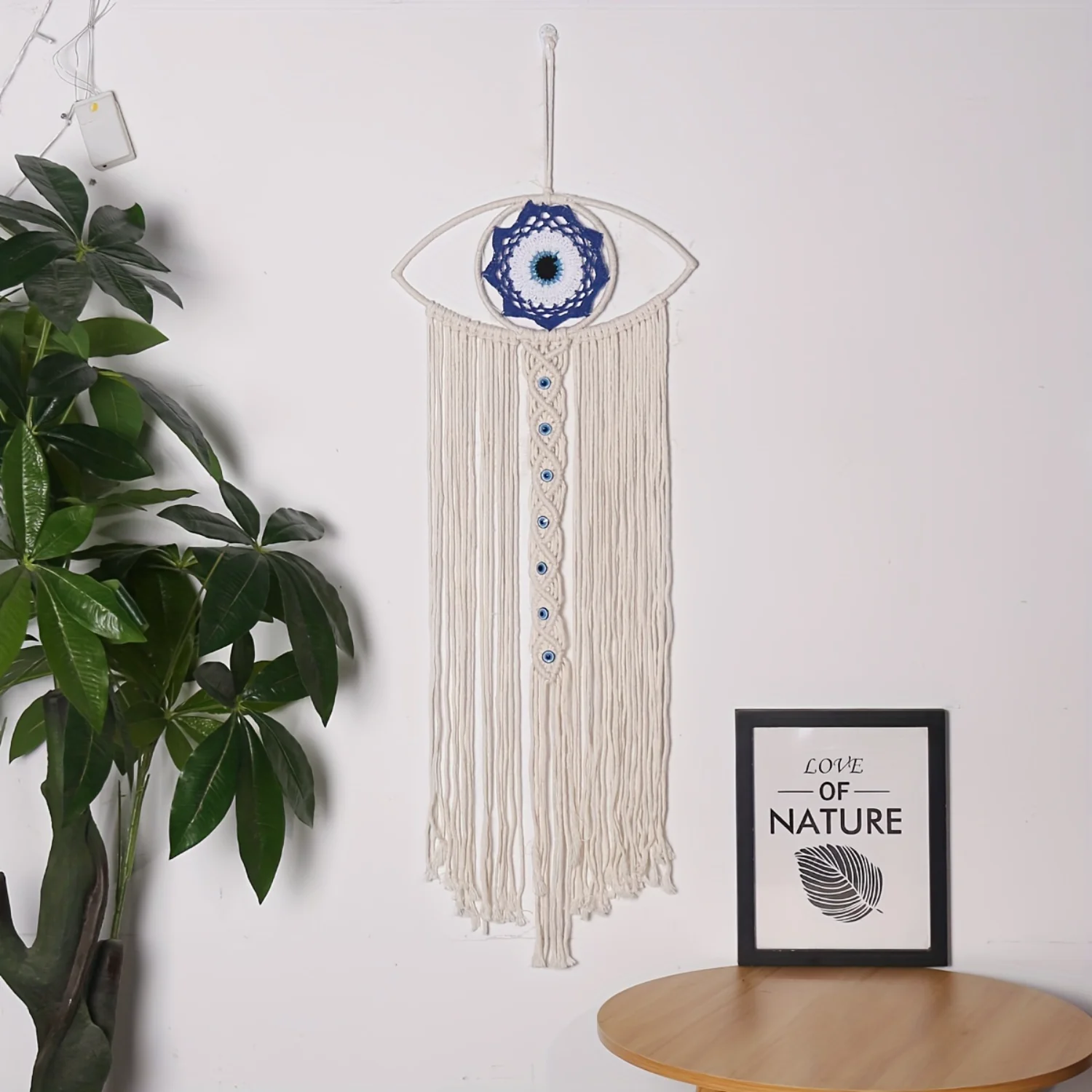 Bohemian Hand-Woven Evil Eye Series Tapestry, Nordic Style Wall Hanging Decor