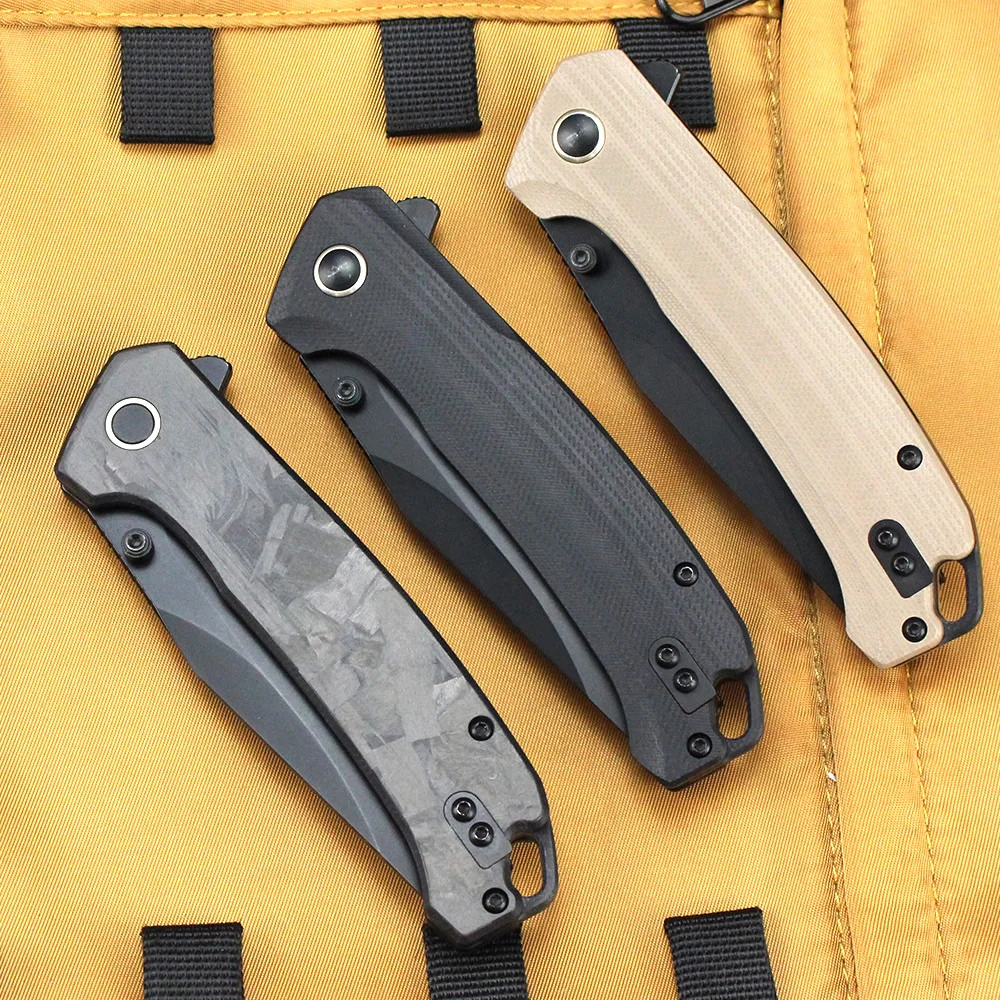 GT-T0040-1 Тактический охотничий нож Чернение стального лезвия 14C28N G10/карманные складные ножи с ручкой из углеродного волокна