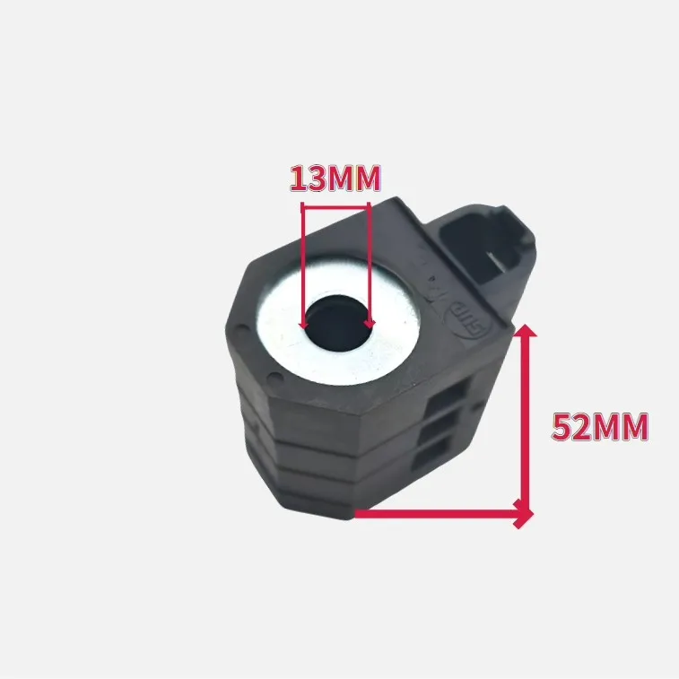 H/YUN Dai Excavator Accessories R60/80/220/215/225-7 Pilot Safety Lock Solenoid Valve Coil Inner Hole 13mm, Height 52mm
