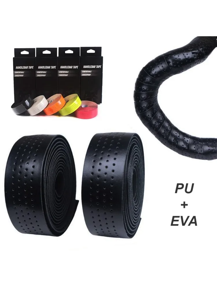 AliExpress Road Bicycle Bar Tape Cork Anti-Vibration Racing Bike Damping Wrap PU EVA Breathable Bicycle Handlebar Tapes Cycling Accessories