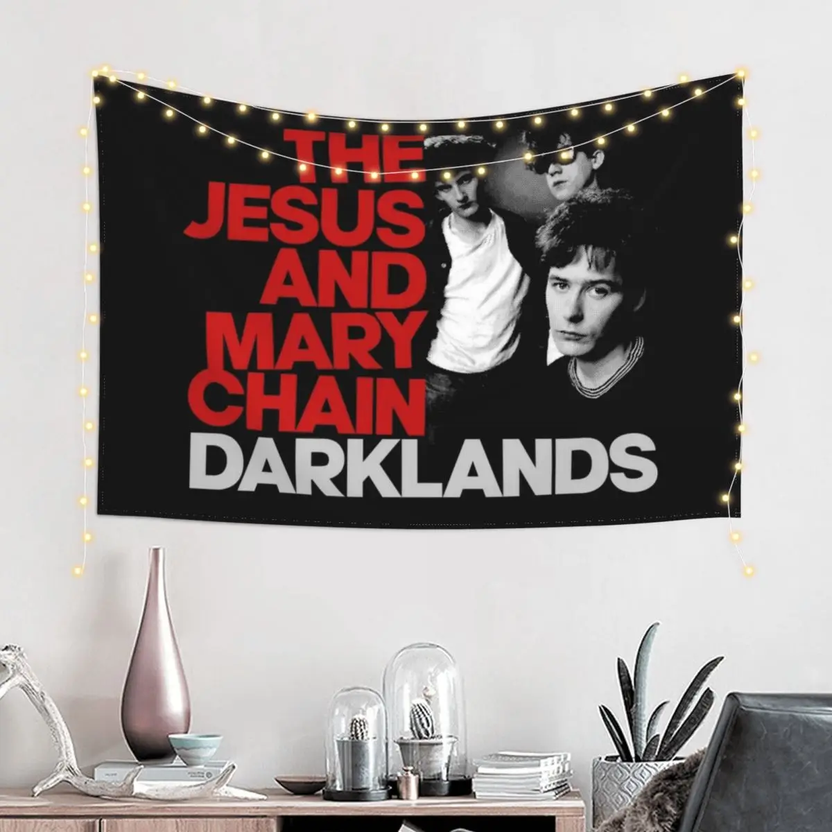 

JAMC 80's Darklands Tapestry Wall Decor Hanging Bathroom Decor Tapete For The Wall Tapestry