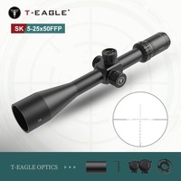 T-eagle SK5-25X50 FFP IR Tactical Riflescope Spotting Rifle Scope Hunting Optical Collimator Airsoft Airgun Sight Etched Glass