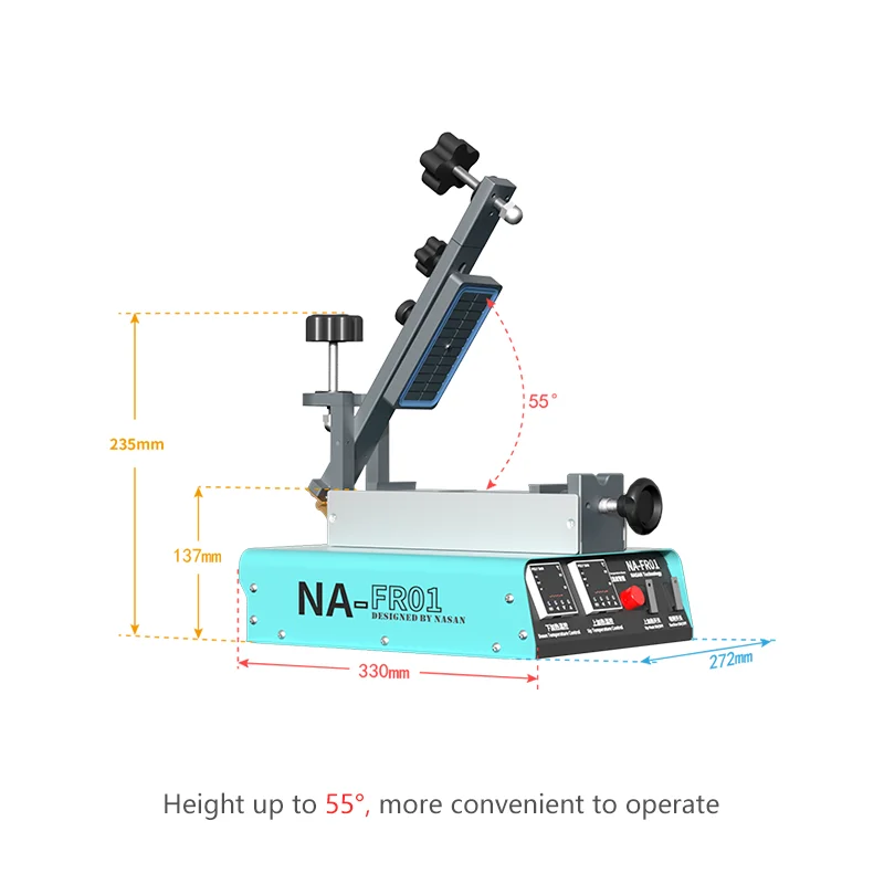 NASAN NA-FR01 Mobile Phone Frame Removal Machine Built-in Pump 360° Rotating LCD Display Frame Disassembly LCD Screen Separator